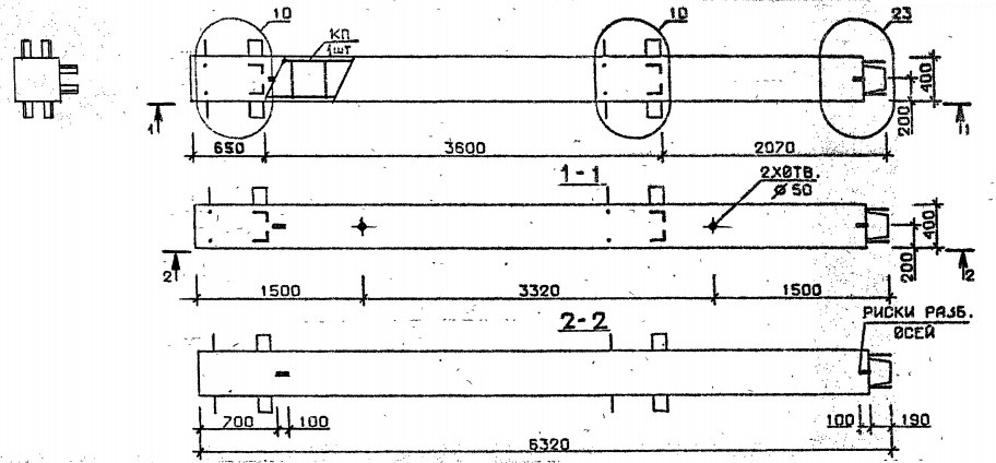 Колонна 3КВ 36.63-1-с Серия 1.020.1-2с/89