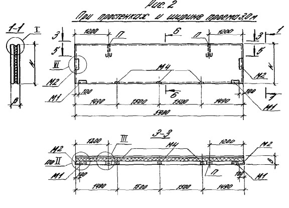 Панель ПСТ 60.12-3,0-ТП-8 Серия 1.432.1-21